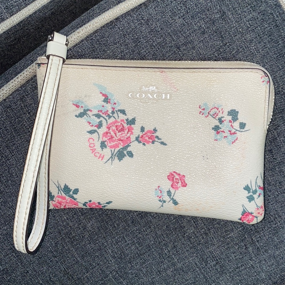 Coach Flower Wristlet